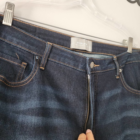 Everlane The Curvy High Rise Skinny Jeans Dark Wash Size 35 NWT - Picture 4 of 10